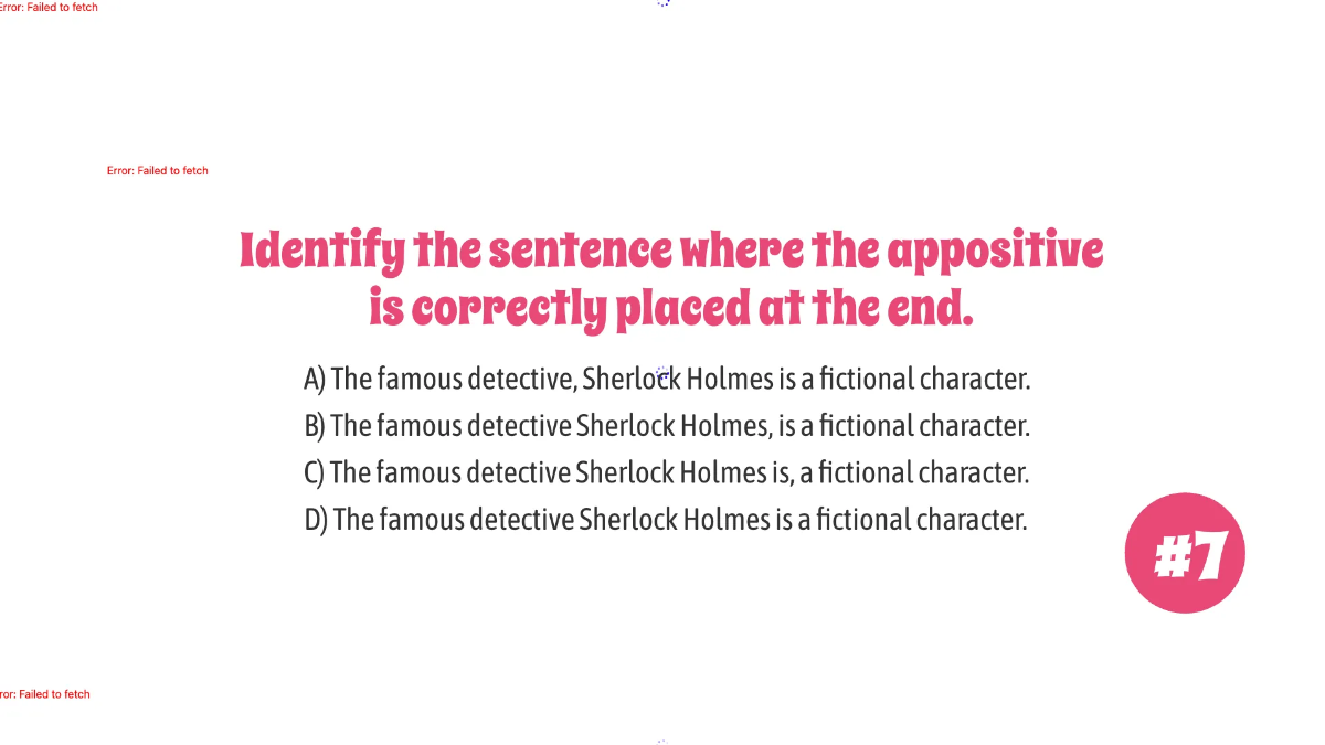 Free Appositives and Appositive Phrases Template to Edit Online