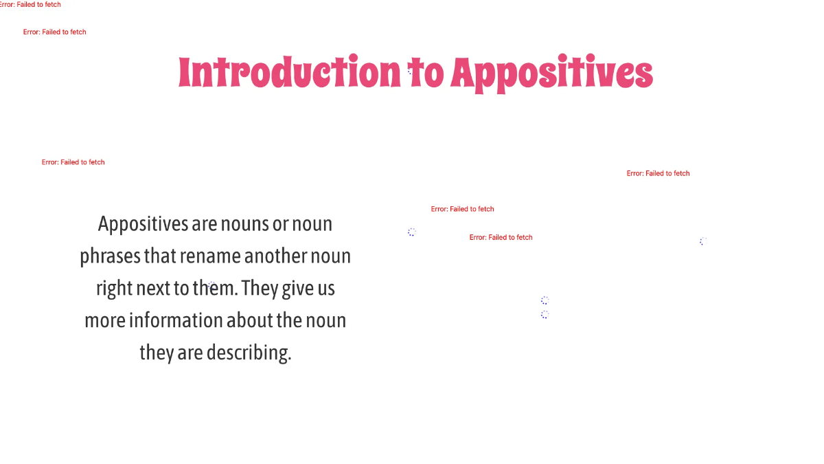 Free Appositives and Appositive Phrases Template to Edit Online