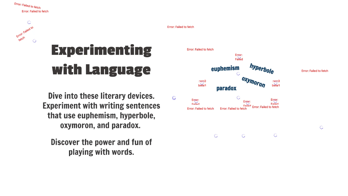 Free Euphemism, Hyperbole, Oxymoron, and Paradox Template to Edit Online
