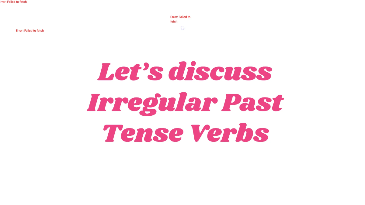 Free Irregular Past Tense Verbs Template to Edit Online