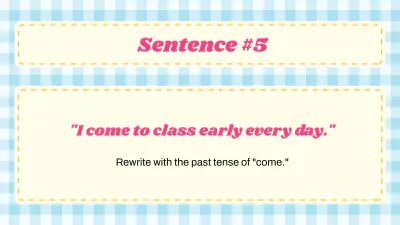 Free Irregular Past Tense Verbs to Edit Online