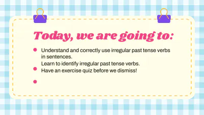 Free Irregular Past Tense Verbs to Edit Online