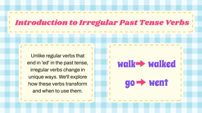 Free Irregular Past Tense Verbs to Edit Online
