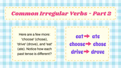 Free Irregular Past Tense Verbs to Edit Online