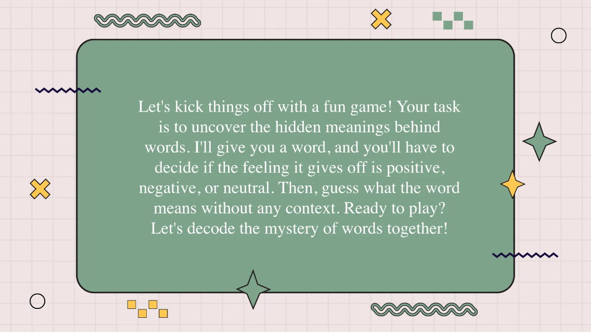 Free Connotation and Denotation of Words Template to Edit Online