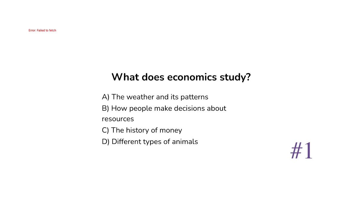 Free What is Economics? Template to Edit Online