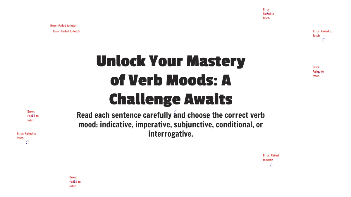 Free Identifying Verb Moods Template to Edit Online