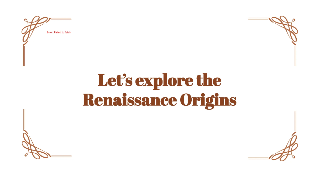 Free Renaissance Origins Template to Edit Online