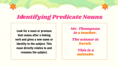 Free Identifying Linking Verbs, Predicate Adjectives, and Predicate Nouns to Edit Online