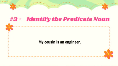 Free Identifying Linking Verbs, Predicate Adjectives, and Predicate Nouns to Edit Online