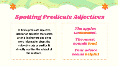 Free Identifying Linking Verbs, Predicate Adjectives, and Predicate Nouns to Edit Online