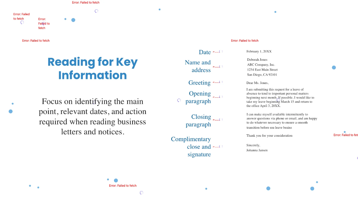 Free Reading Business Letters and Notices Template to Edit Online