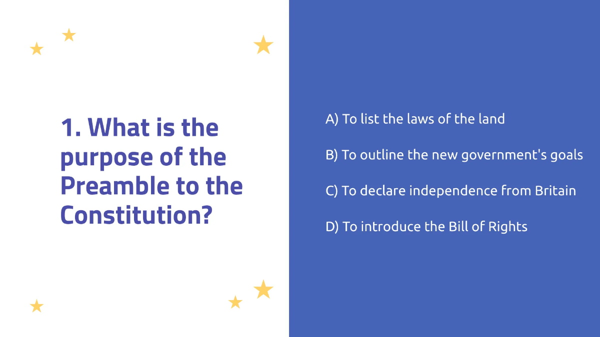 Free The Constitution: Structure and Principles Template to Edit Online