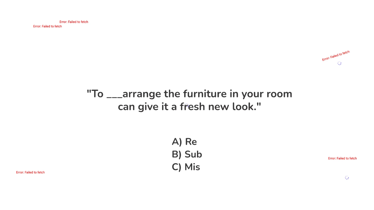 Free Words With Pre-, Re-, Sub- and Mis- Template to Edit Online