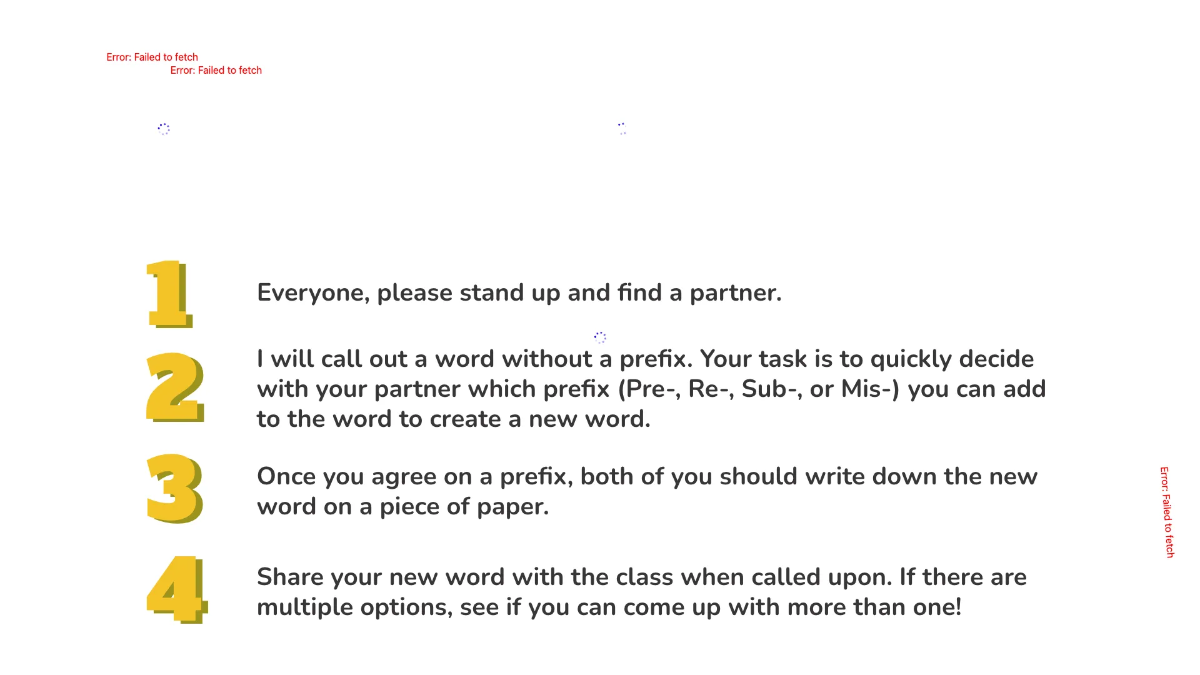 Free Words With Pre-, Re-, Sub- and Mis- Template to Edit Online