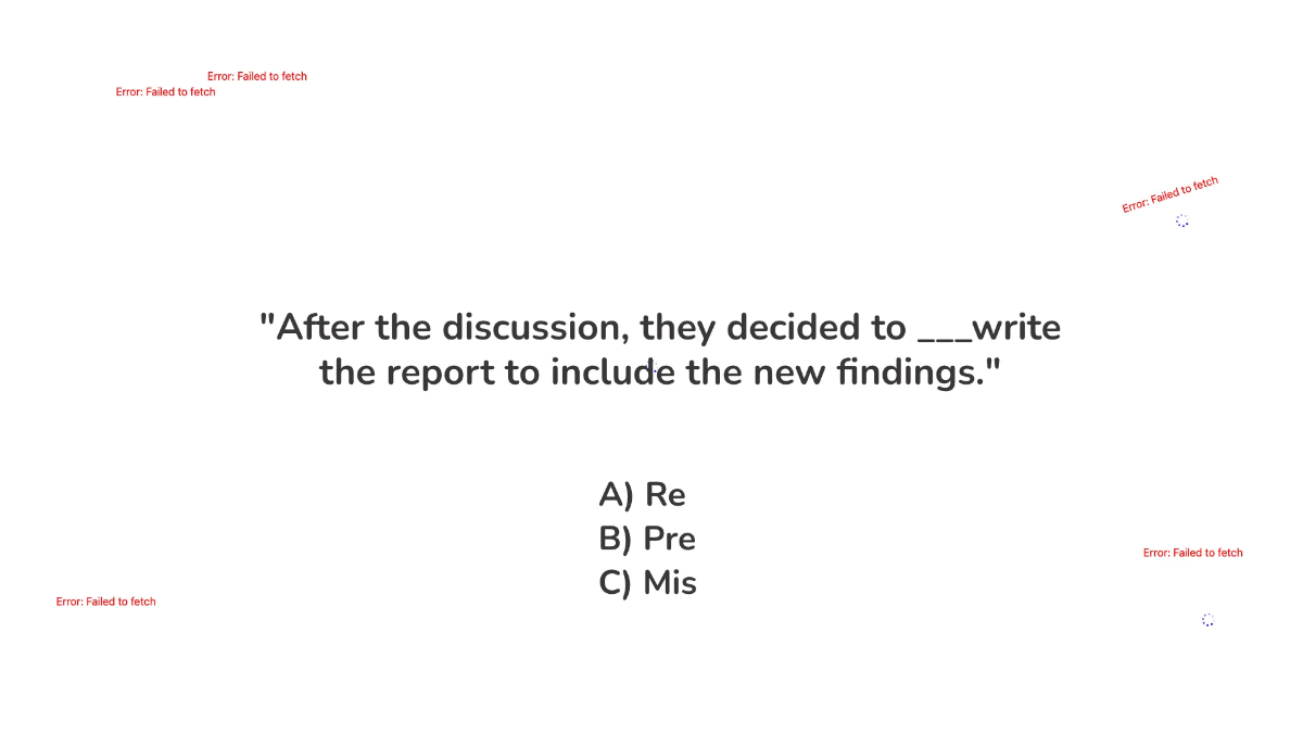 Free Words With Pre-, Re-, Sub- and Mis- Template to Edit Online