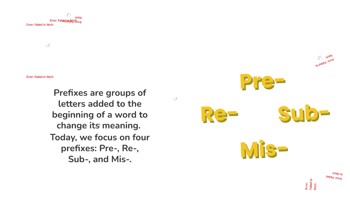 Free Words With Pre-, Re-, Sub- and Mis- Template to Edit Online