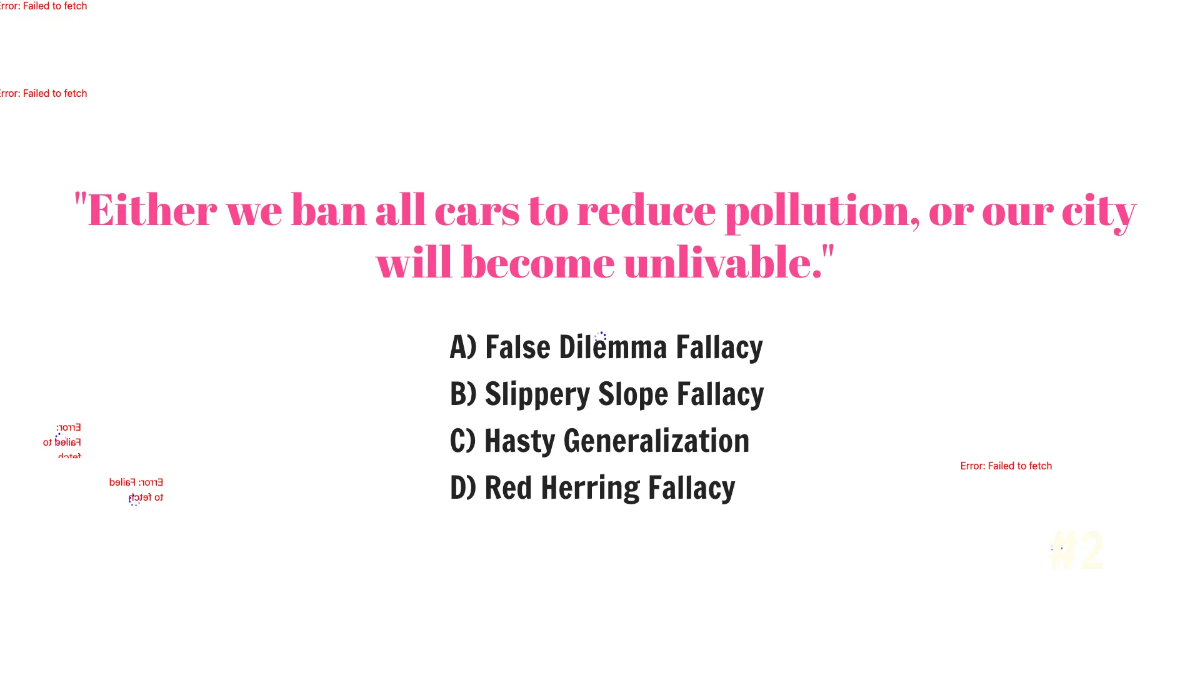 Free Identifying Logical Fallacies Template to Edit Online