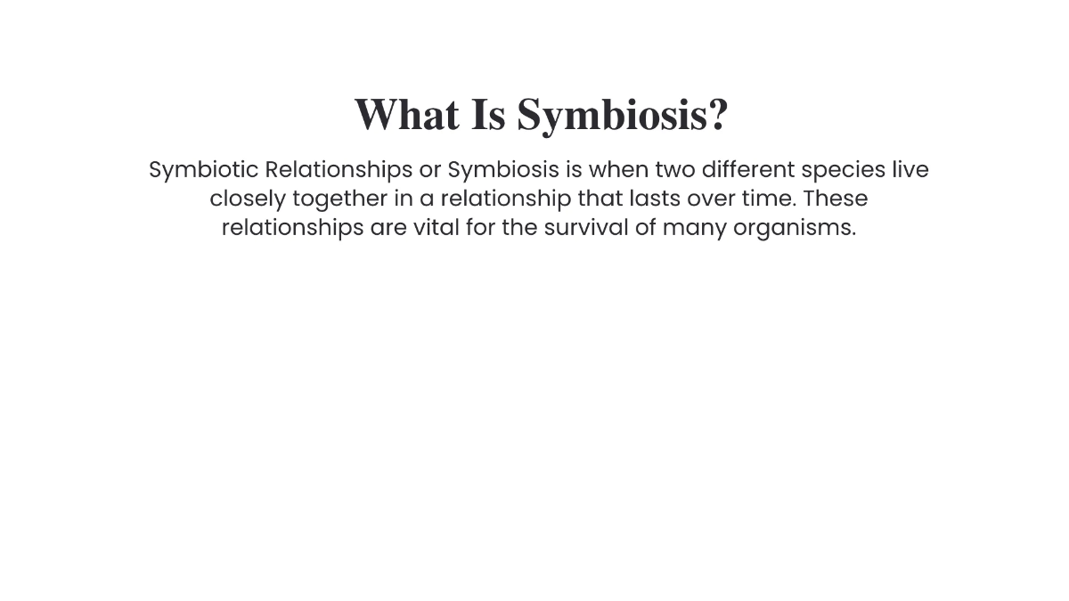 Free symbiotic-relationships Template to Edit Online