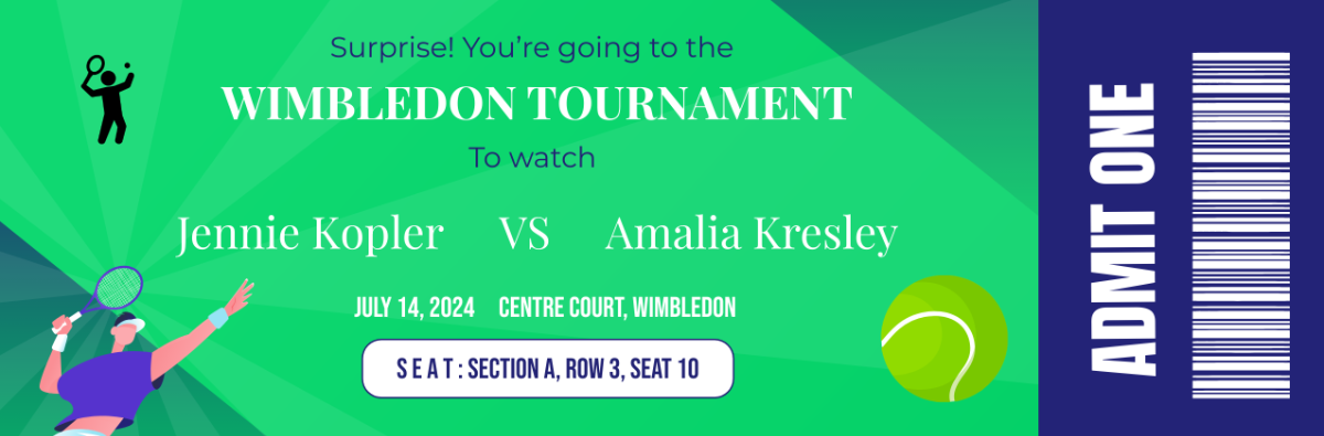 Surprise Tennis Ticket Template - Edit Online & Download