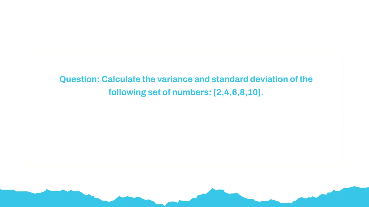 Free Variance and Standard Deviation Template to Edit Online