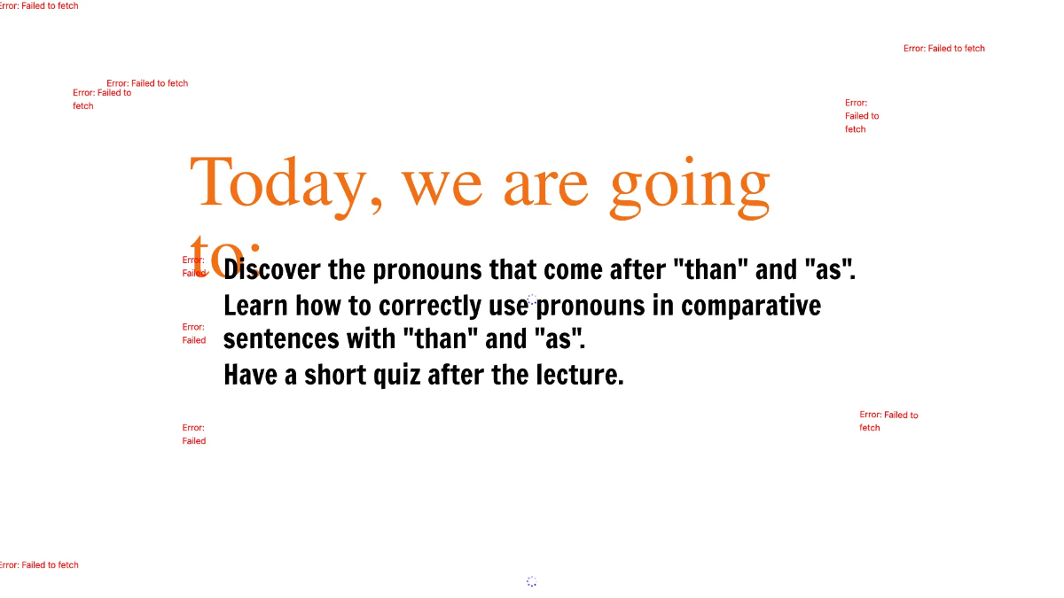 Free Pronouns After "Than" and "As" Template to Edit Online