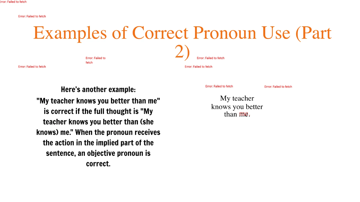 Free Pronouns After "Than" and "As" Template to Edit Online