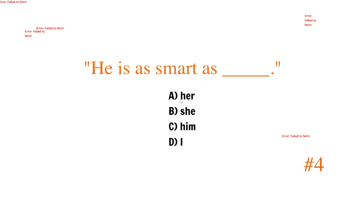 Free Pronouns After "Than" and "As" Template to Edit Online