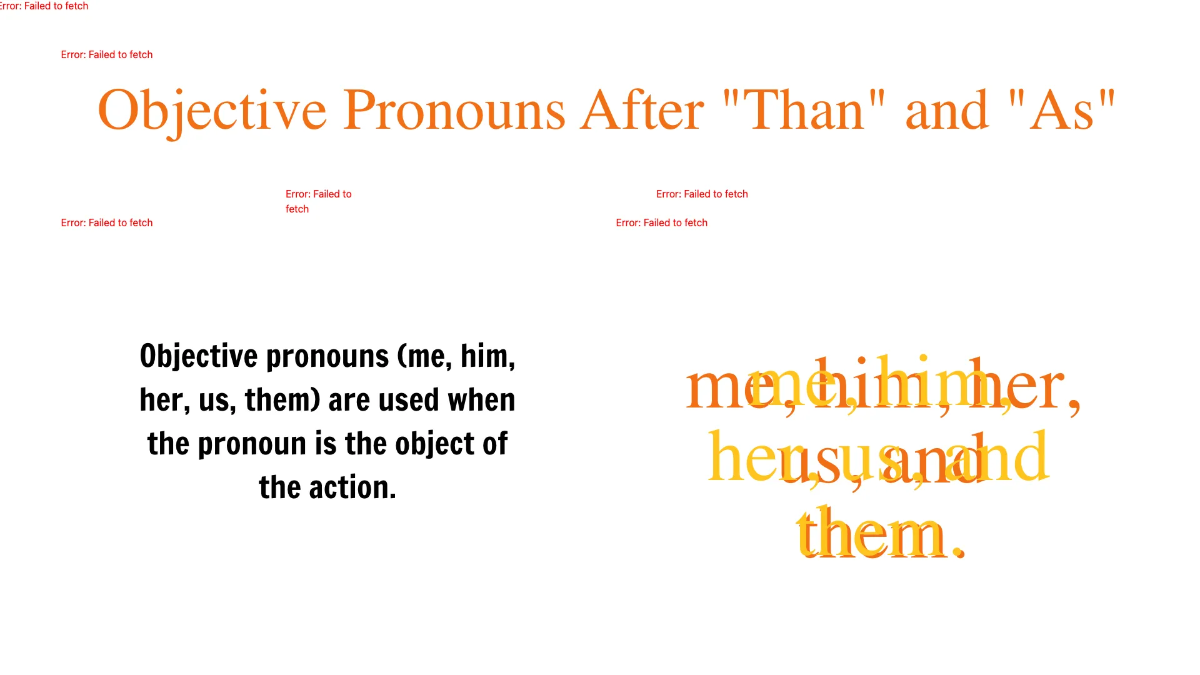 Free Pronouns After "Than" and "As" Template to Edit Online