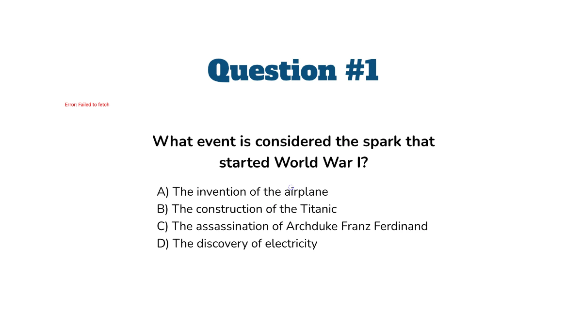 Free World War I: Causes and Alliances Template to Edit Online