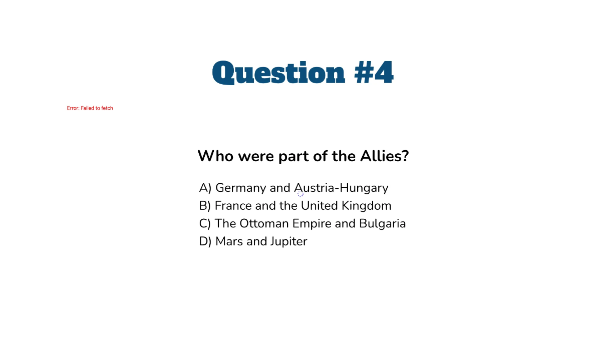 Free World War I: Causes and Alliances Template to Edit Online