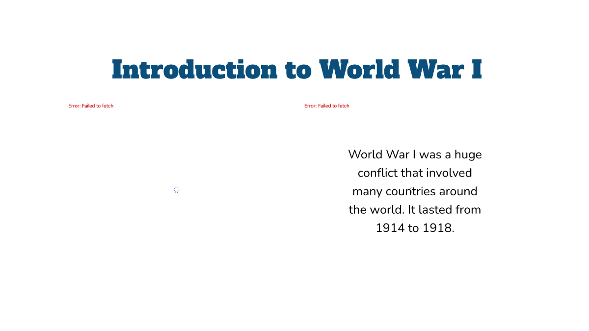 Free World War I: Causes and Alliances Template to Edit Online