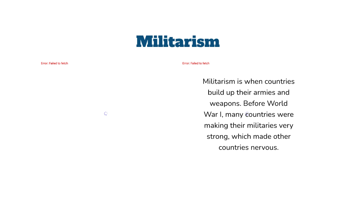 Free World War I: Causes and Alliances Template to Edit Online