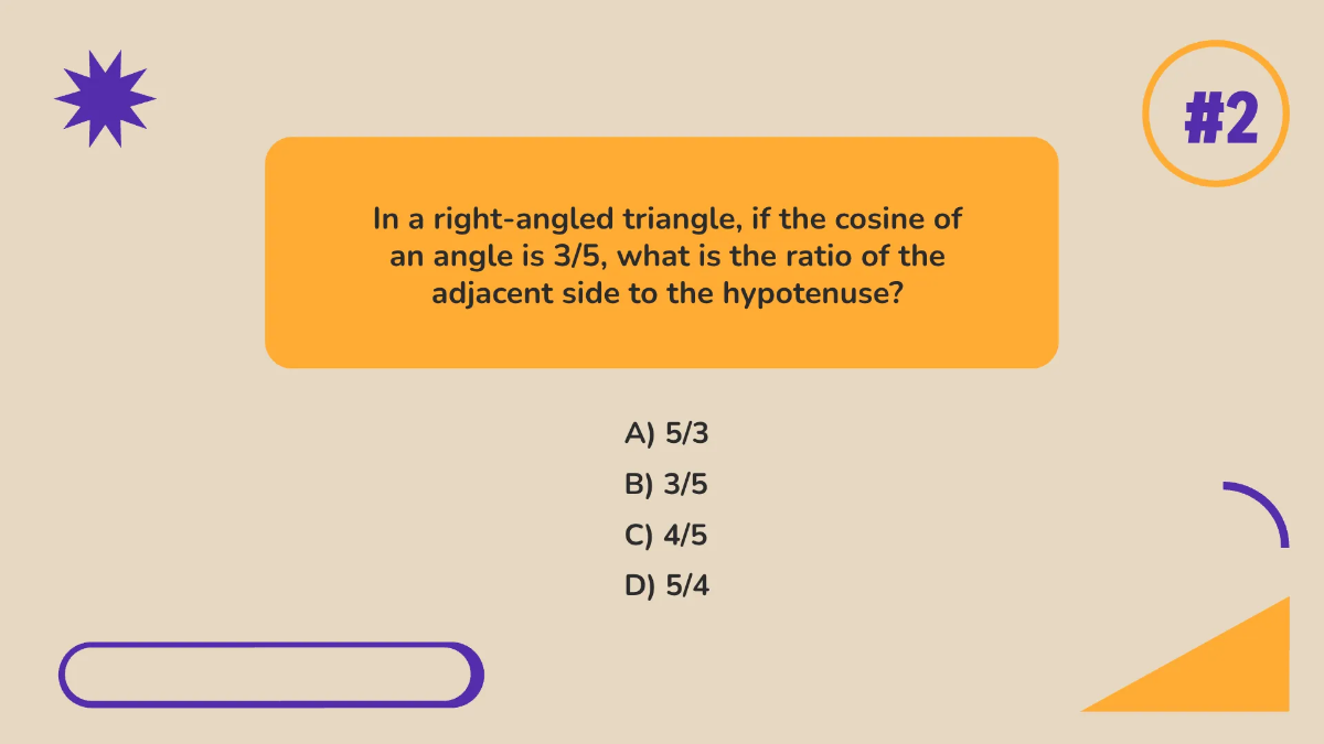 Free Trigonometric Ratios: Sin, Cos, and Tan Template to Edit Online