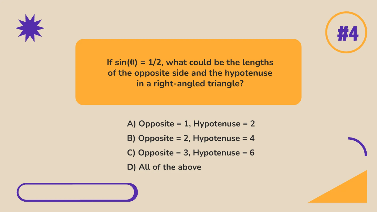 Free Trigonometric Ratios: Sin, Cos, and Tan Template to Edit Online