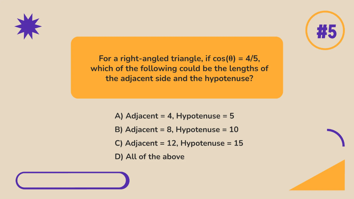 Free Trigonometric Ratios: Sin, Cos, and Tan Template to Edit Online