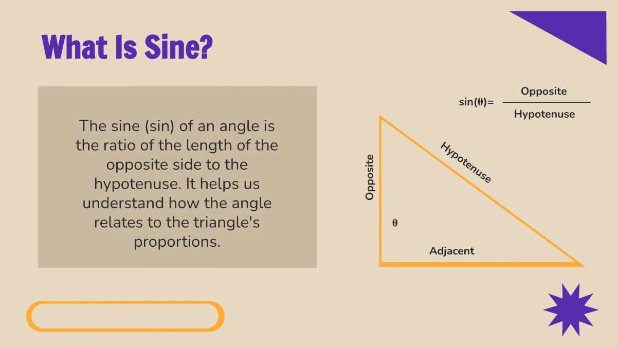 Free Trigonometric Ratios: Sin, Cos, and Tan Template to Edit Online