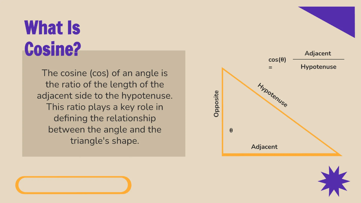 Free Trigonometric Ratios: Sin, Cos, and Tan Template to Edit Online