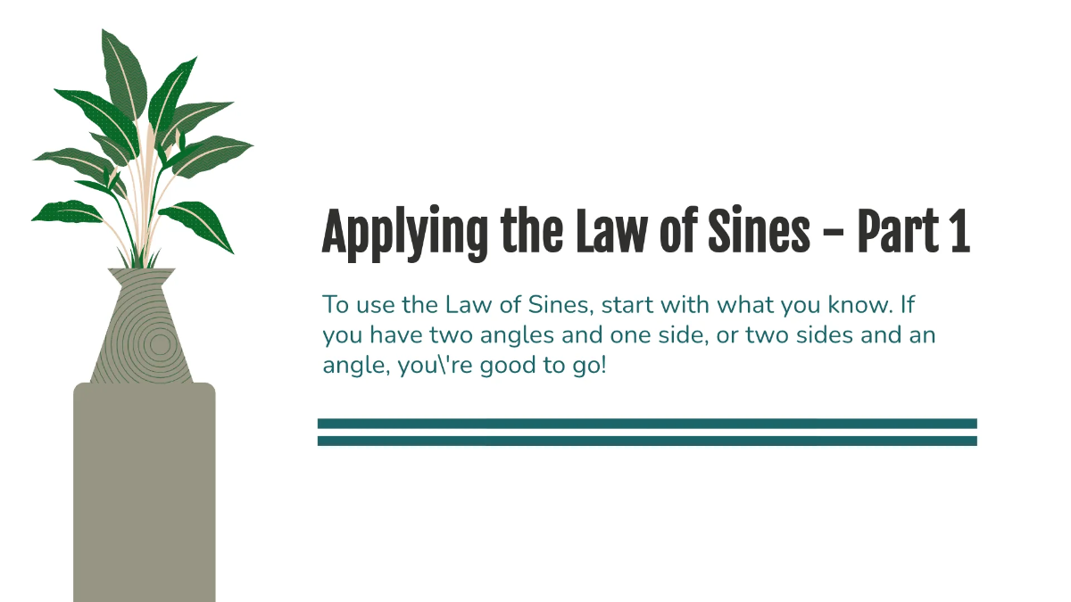 Free Law of Sines Template to Edit Online