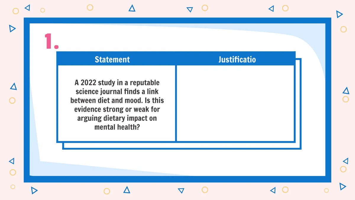 Free Identifying Stronger and Weaker Evidence To Support A Claim Template to Edit Online