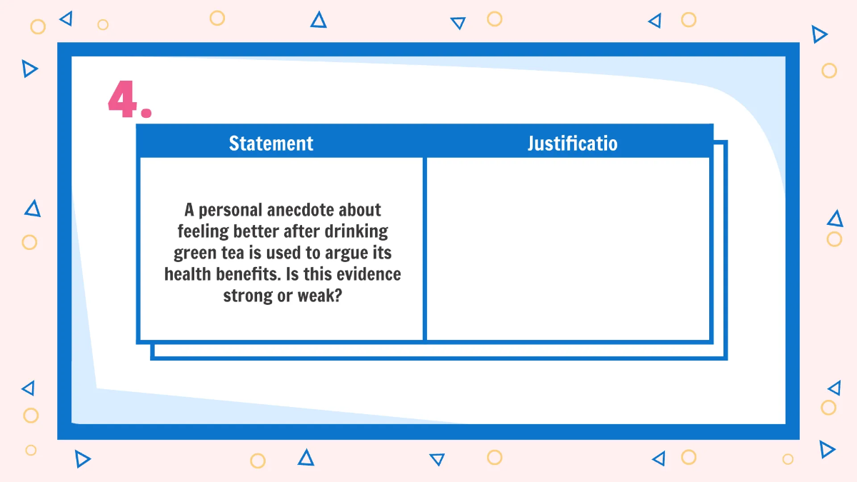 Free Identifying Stronger and Weaker Evidence To Support A Claim Template to Edit Online
