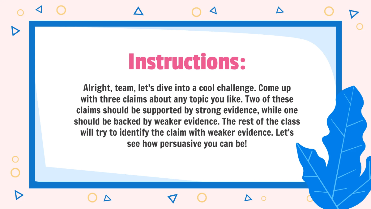Free Identifying Stronger and Weaker Evidence To Support A Claim Template to Edit Online