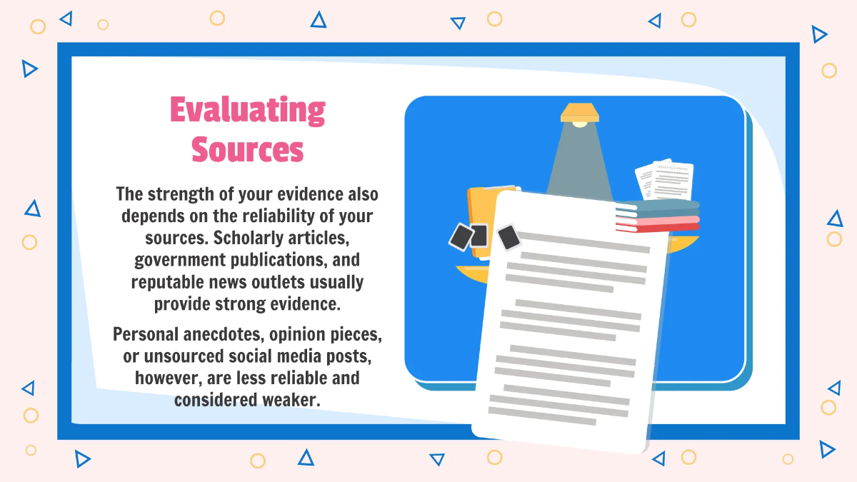 Free Identifying Stronger and Weaker Evidence To Support A Claim Template to Edit Online
