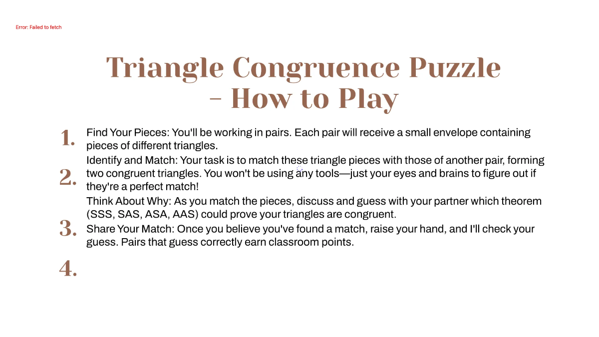 Free SSS, SAS, ASA and AAS Theorems Template to Edit Online