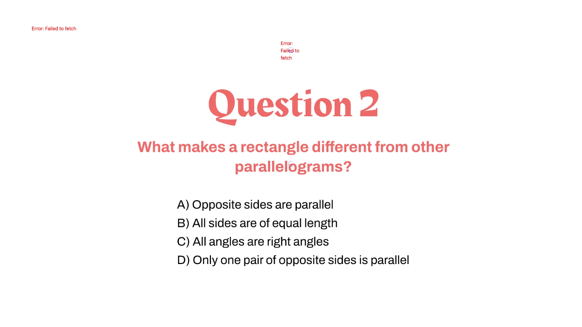 Free Classify Quadrilaterals Template to Edit Online