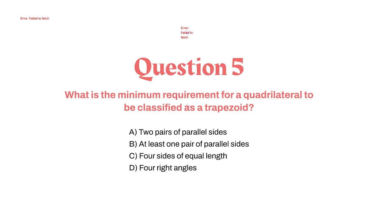 Free Classify Quadrilaterals Template to Edit Online