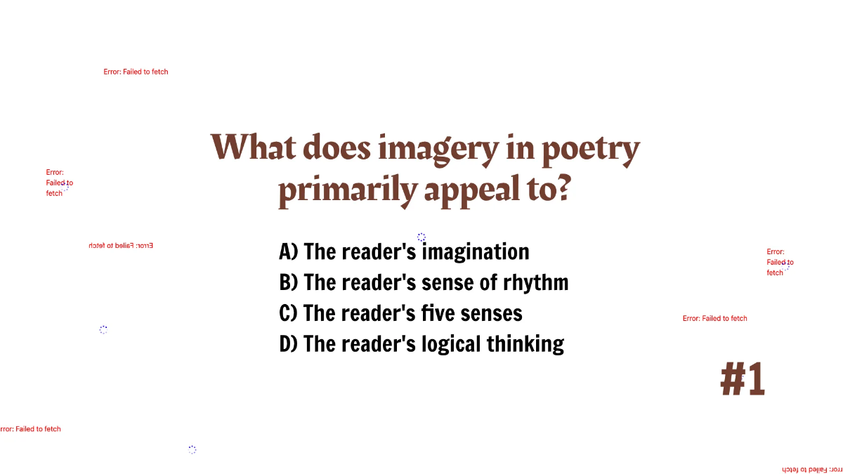 Free Identifying Elements of Poetry Template to Edit Online