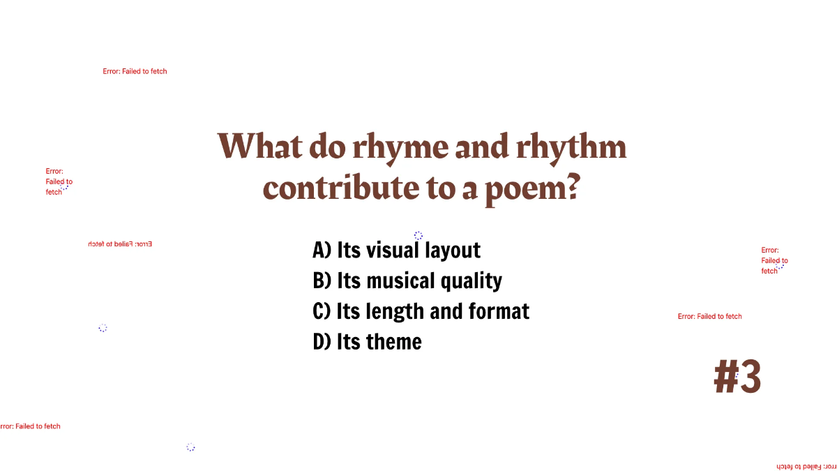 Free Identifying Elements of Poetry Template to Edit Online