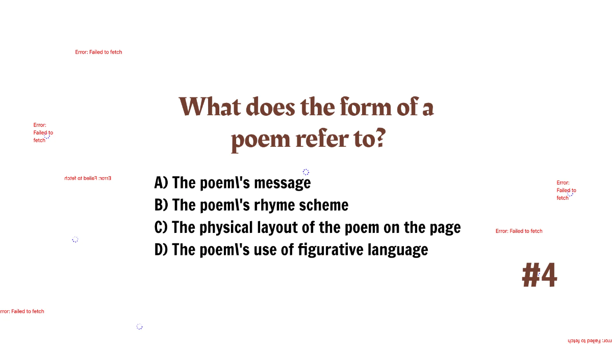 Free Identifying Elements of Poetry Template to Edit Online