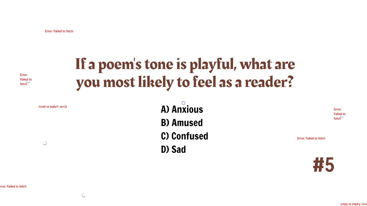 Free Identifying Elements of Poetry Template to Edit Online